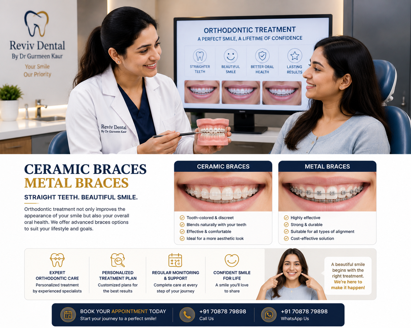 Metal & Ceramic Braces